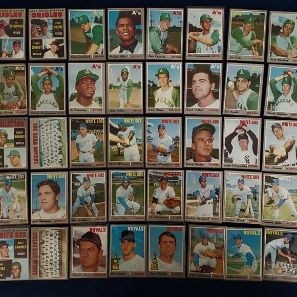TOPPS 1970 LOT OF 548 BASEBALL CARDS W/47 HOF ALLEN RYAN MAYS CLEMENTE AARON 🐐 - Picture 10 of 12